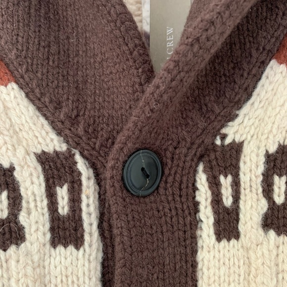 wallace & barnes western jacquard shawl cardigan